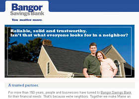 Sample Email Campaign: Bangor Savings Bank