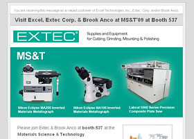 Sample Email Campaign: Extec
