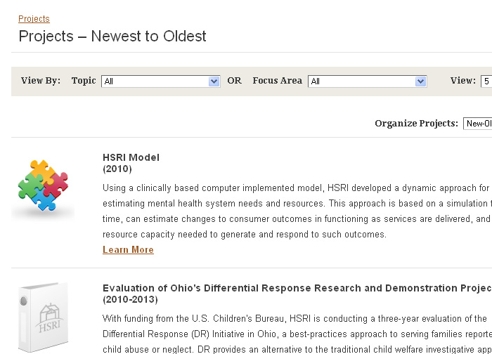 Project: HSRI